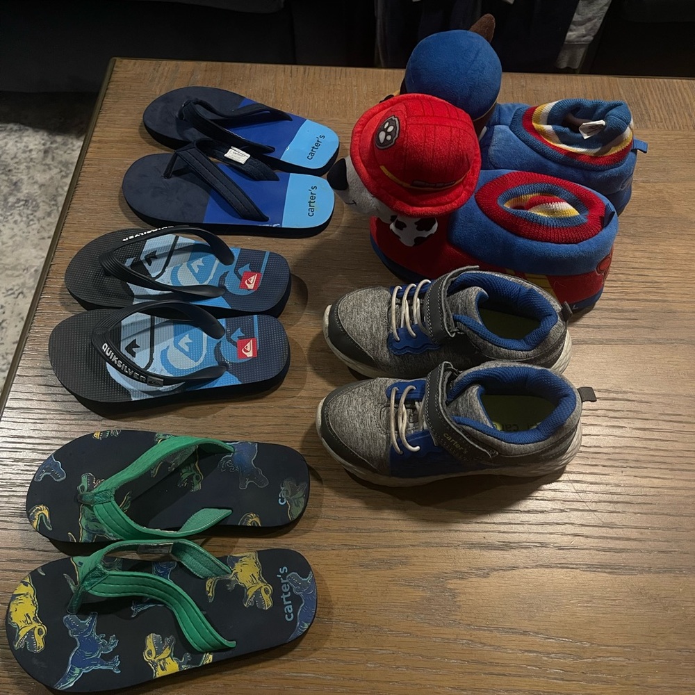 Kids shoe bundle size 11 carters/ quicksilver/ paw patrol